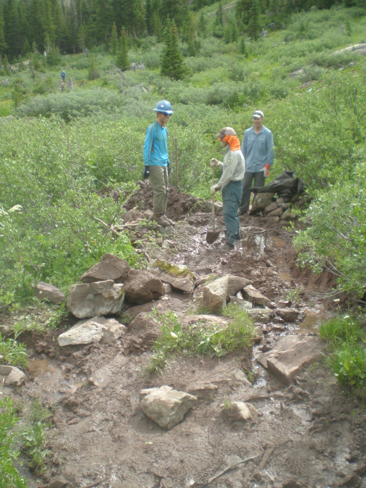 draining the trail